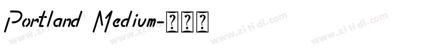 Portland Medium字体转换